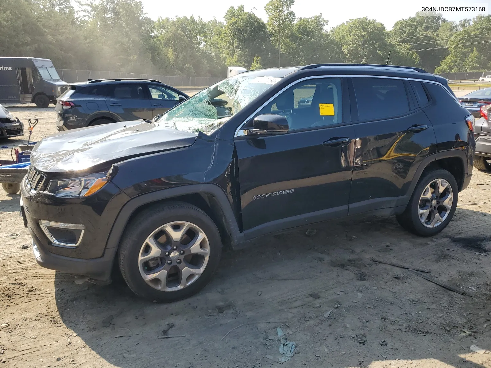 2021 Jeep Compass Limited VIN: 3C4NJDCB7MT573168 Lot: 67507434