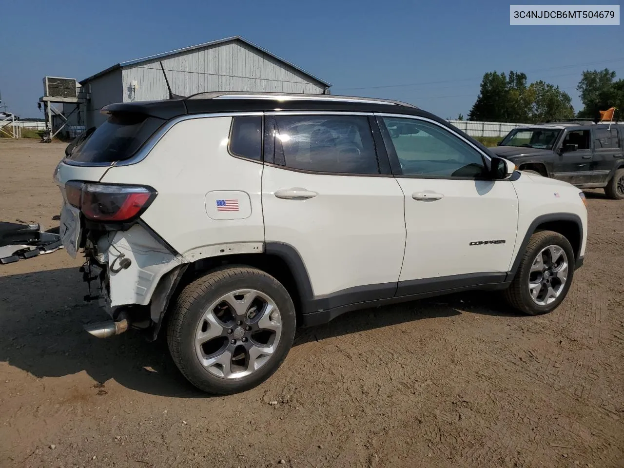 2021 Jeep Compass Limited VIN: 3C4NJDCB6MT504679 Lot: 68715174