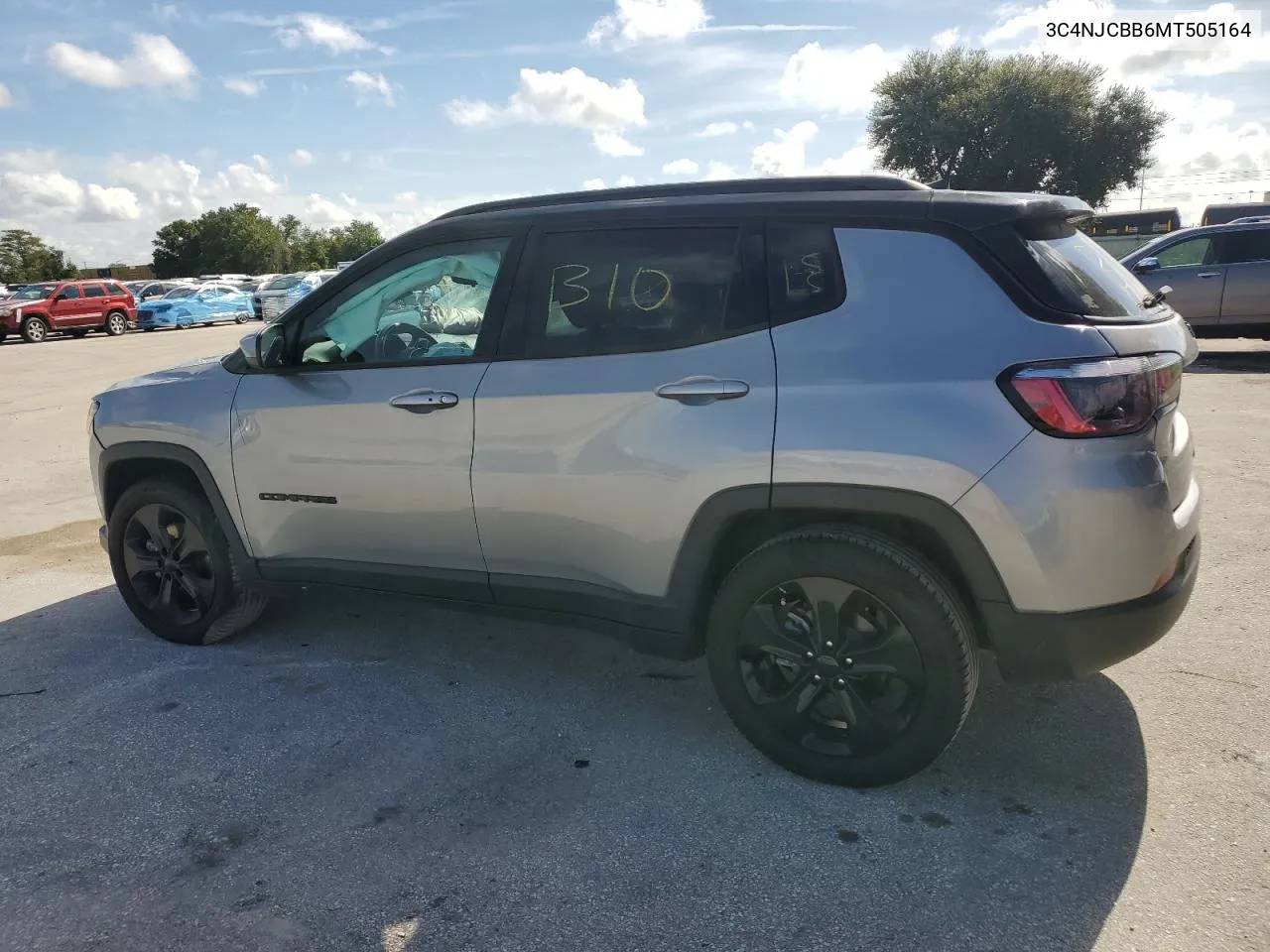 2021 Jeep Compass Latitude VIN: 3C4NJCBB6MT505164 Lot: 68990614