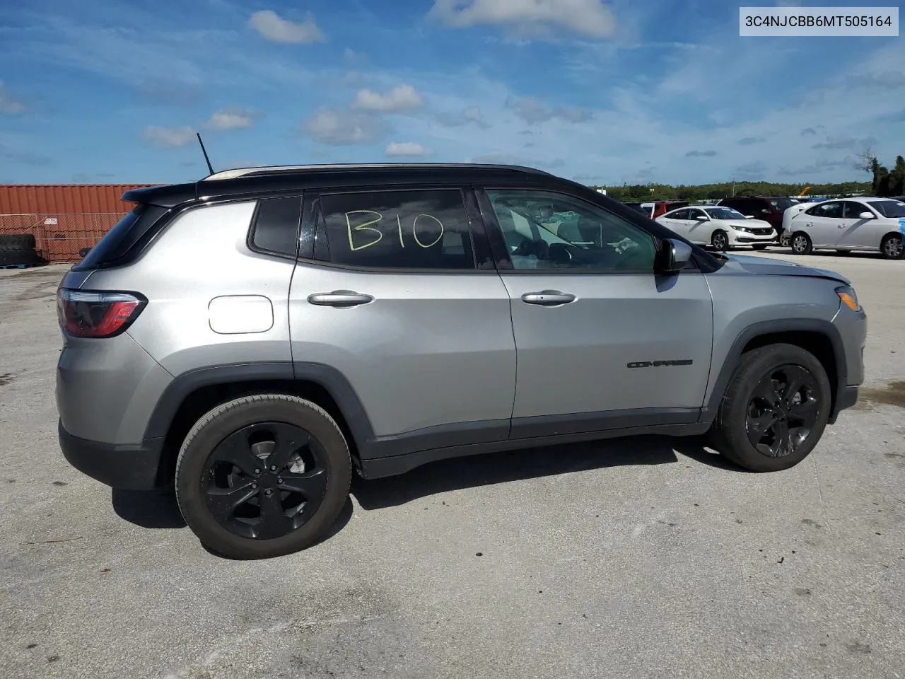 2021 Jeep Compass Latitude VIN: 3C4NJCBB6MT505164 Lot: 68990614