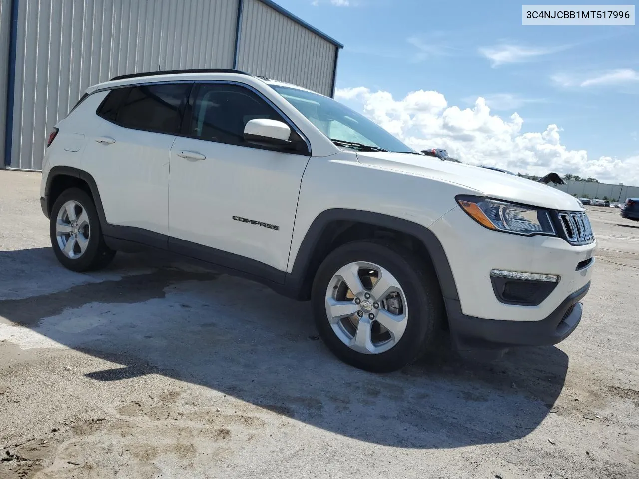 2021 Jeep Compass Latitude VIN: 3C4NJCBB1MT517996 Lot: 69208204