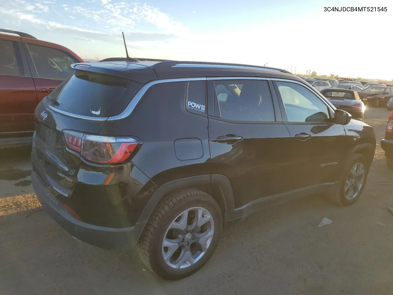 2021 Jeep Compass Limited VIN: 3C4NJDCB4MT521545 Lot: 69233234