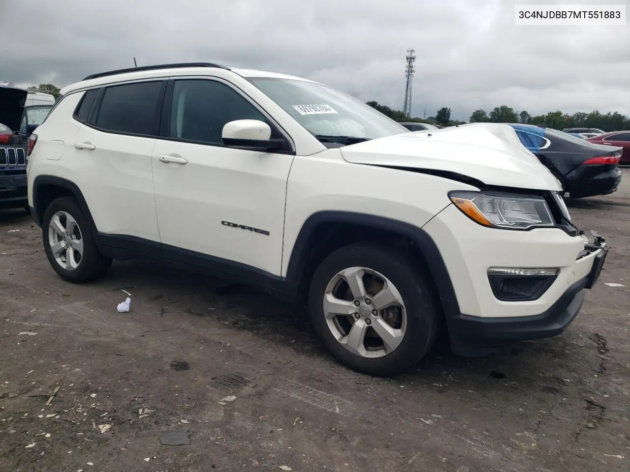 3C4NJDBB7MT551883 2021 Jeep Compass Latitude