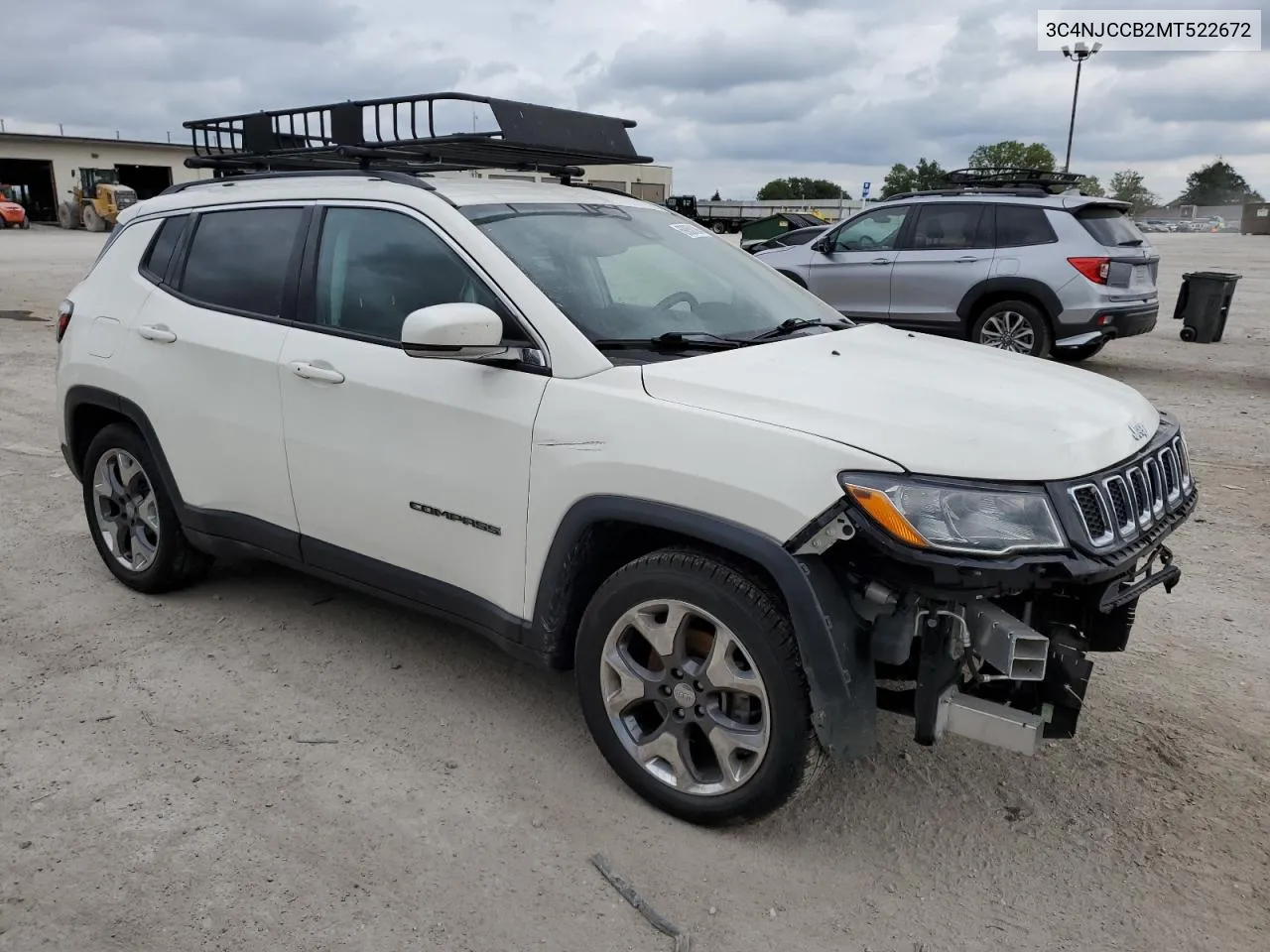 2021 Jeep Compass Limited VIN: 3C4NJCCB2MT522672 Lot: 69850184