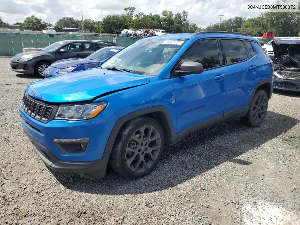 2021 Jeep Compass 80Th Edition VIN: 3C4NJCEB8MT538372 Lot: 70376724