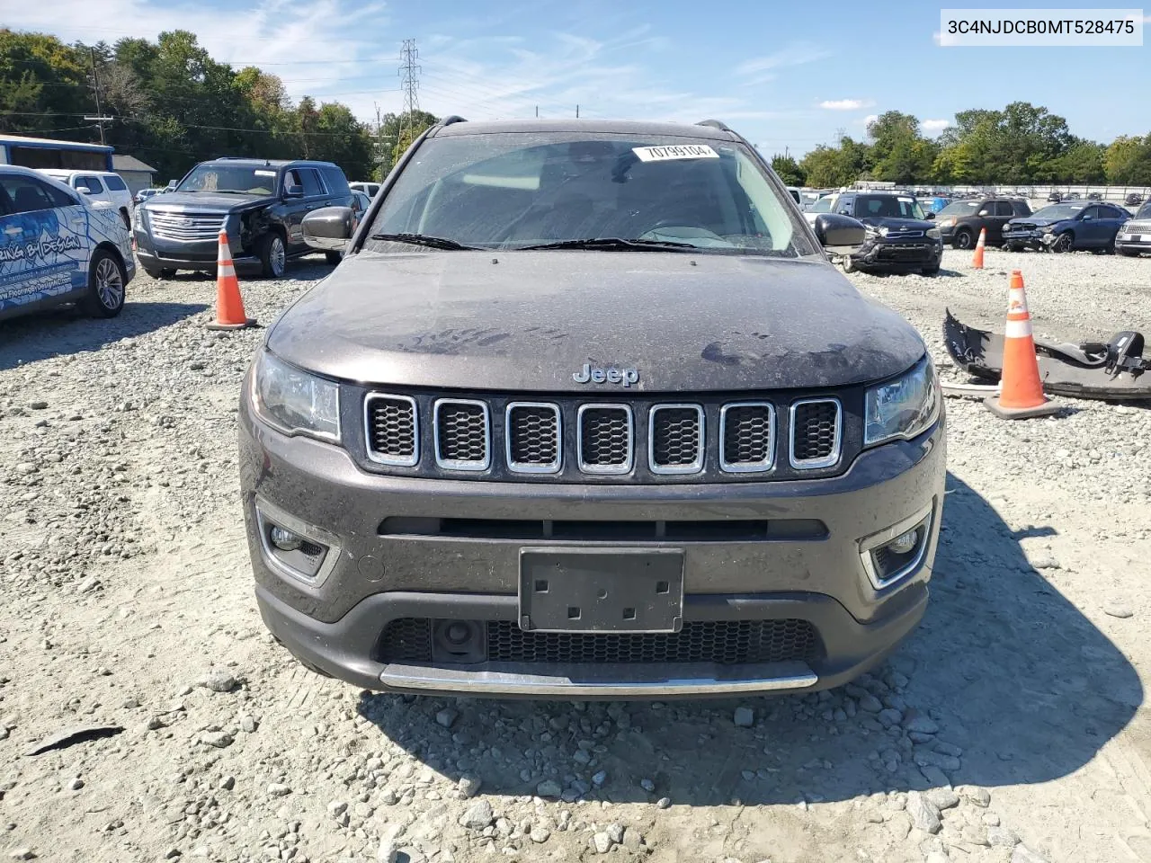 3C4NJDCB0MT528475 2021 Jeep Compass Limited