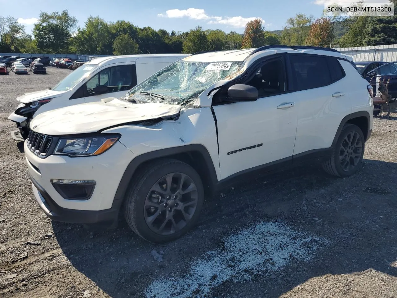 2021 Jeep Compass 80Th Edition VIN: 3C4NJDEB4MT513300 Lot: 70986704