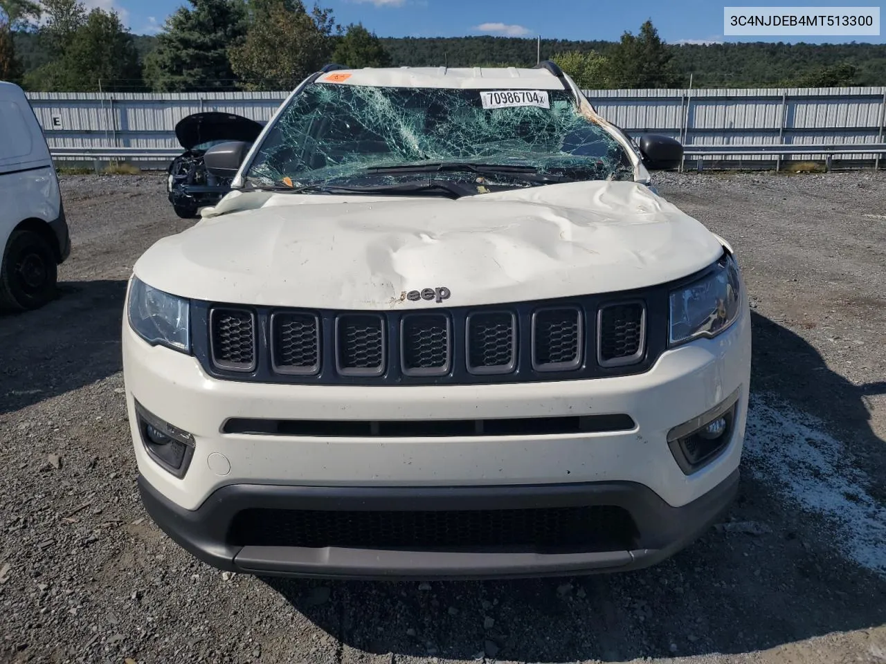 2021 Jeep Compass 80Th Edition VIN: 3C4NJDEB4MT513300 Lot: 70986704