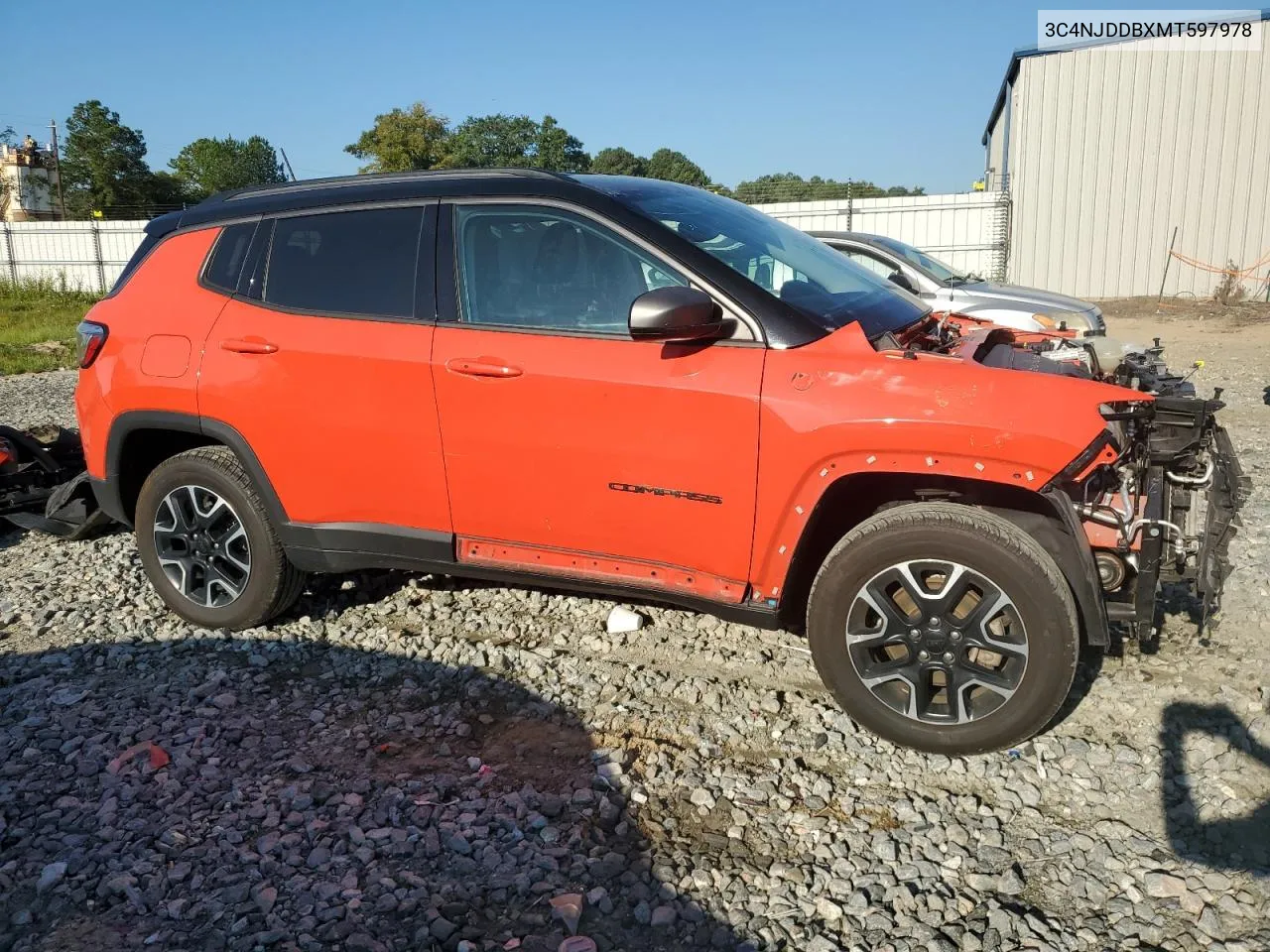 2021 Jeep Compass Trailhawk VIN: 3C4NJDDBXMT597978 Lot: 71308464