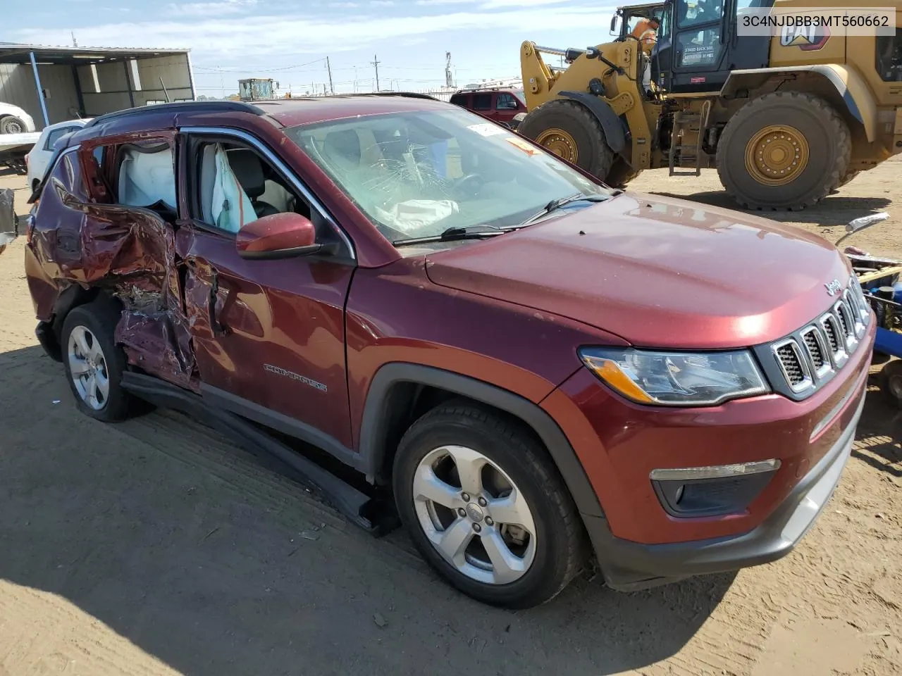 2021 Jeep Compass Latitude VIN: 3C4NJDBB3MT560662 Lot: 71490914