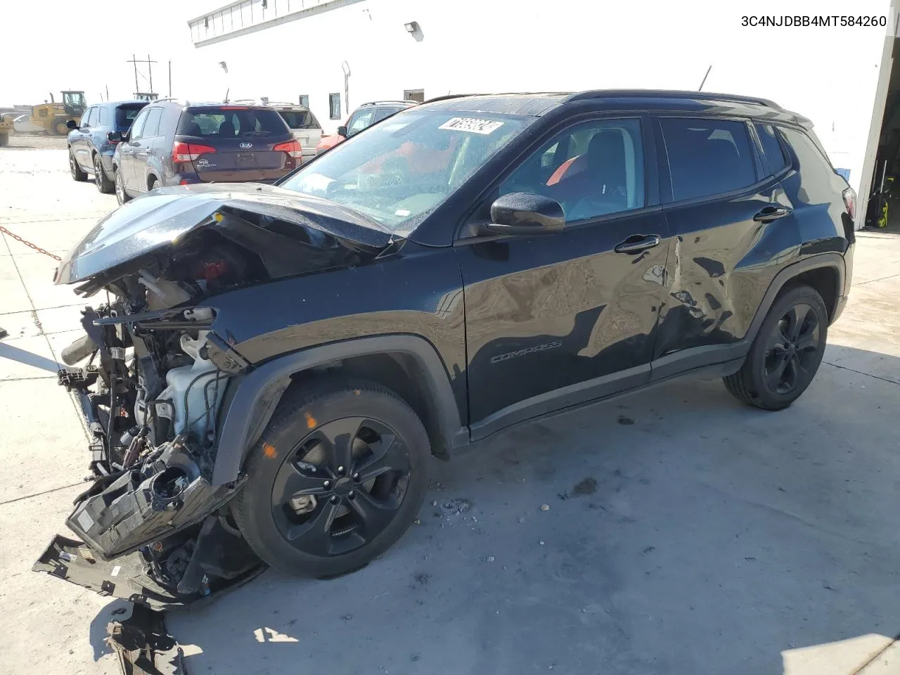 2021 Jeep Compass Latitude VIN: 3C4NJDBB4MT584260 Lot: 71569824