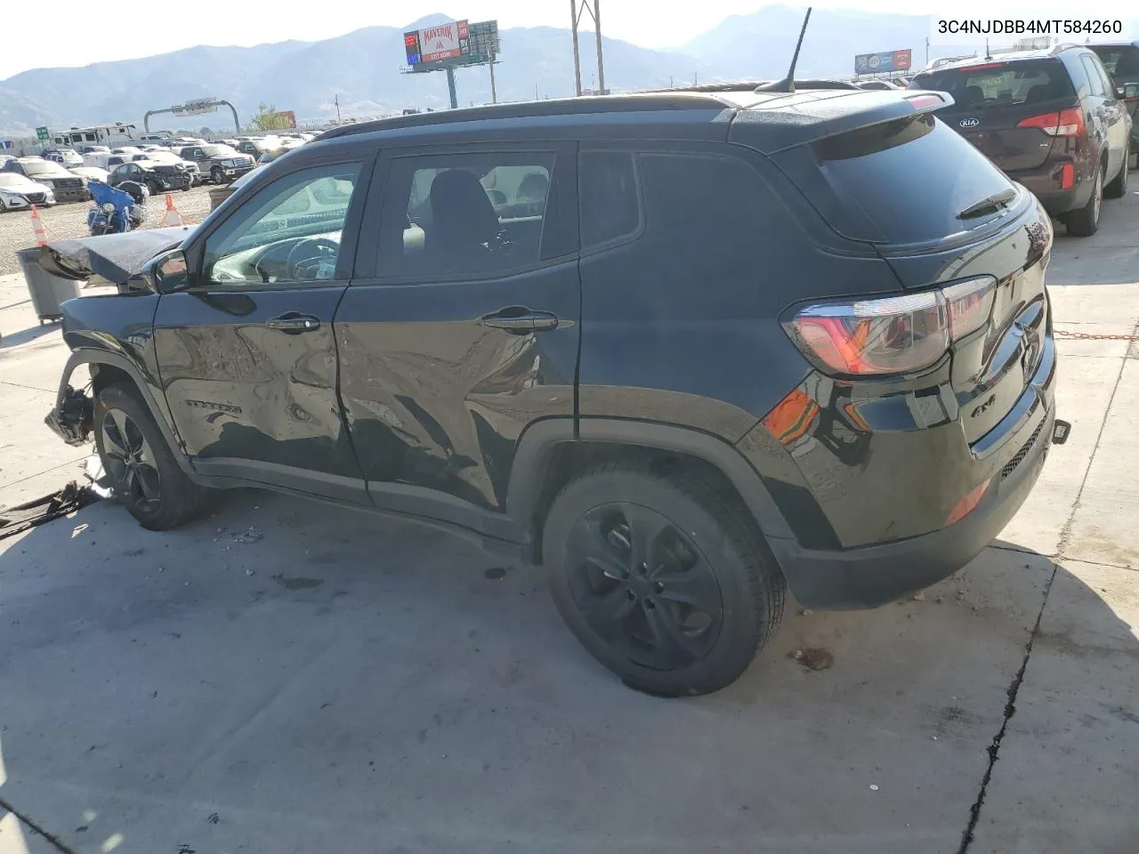 2021 Jeep Compass Latitude VIN: 3C4NJDBB4MT584260 Lot: 71569824