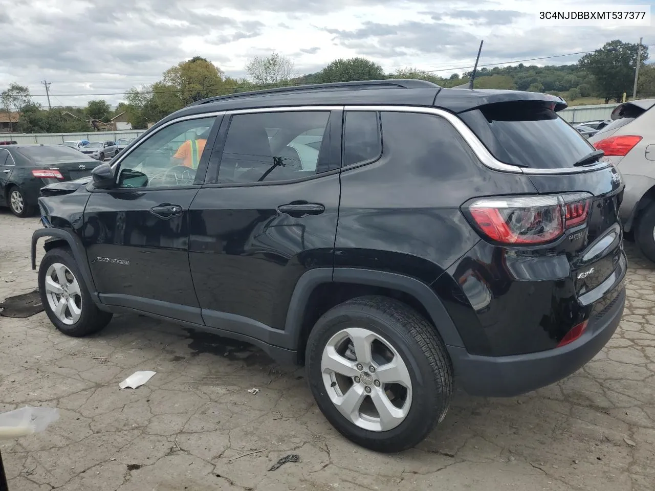 2021 Jeep Compass Latitude VIN: 3C4NJDBBXMT537377 Lot: 71611974