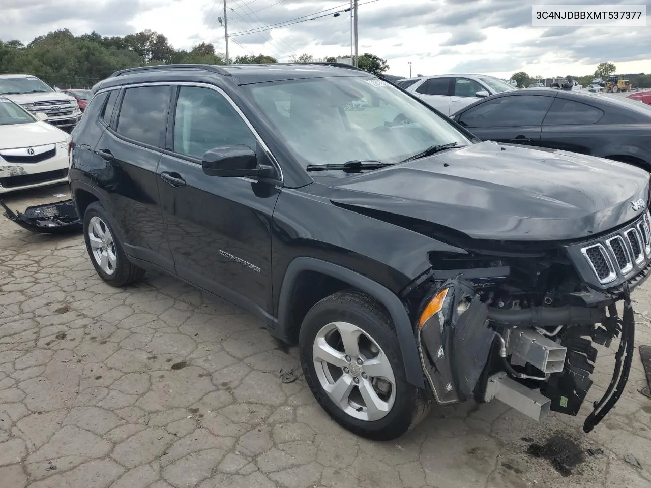 2021 Jeep Compass Latitude VIN: 3C4NJDBBXMT537377 Lot: 71611974