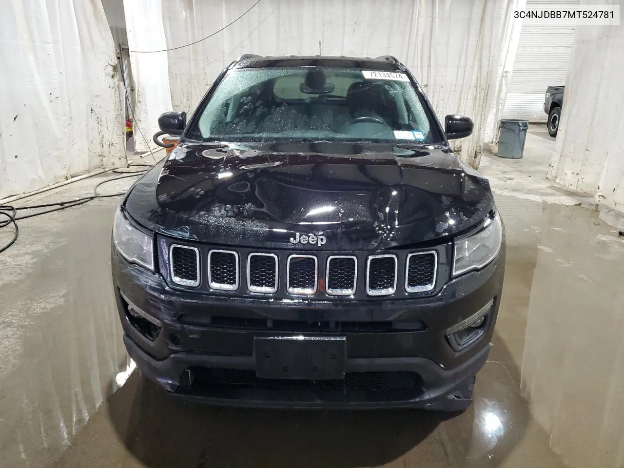 2021 Jeep Compass Latitude VIN: 3C4NJDBB7MT524781 Lot: 72134574