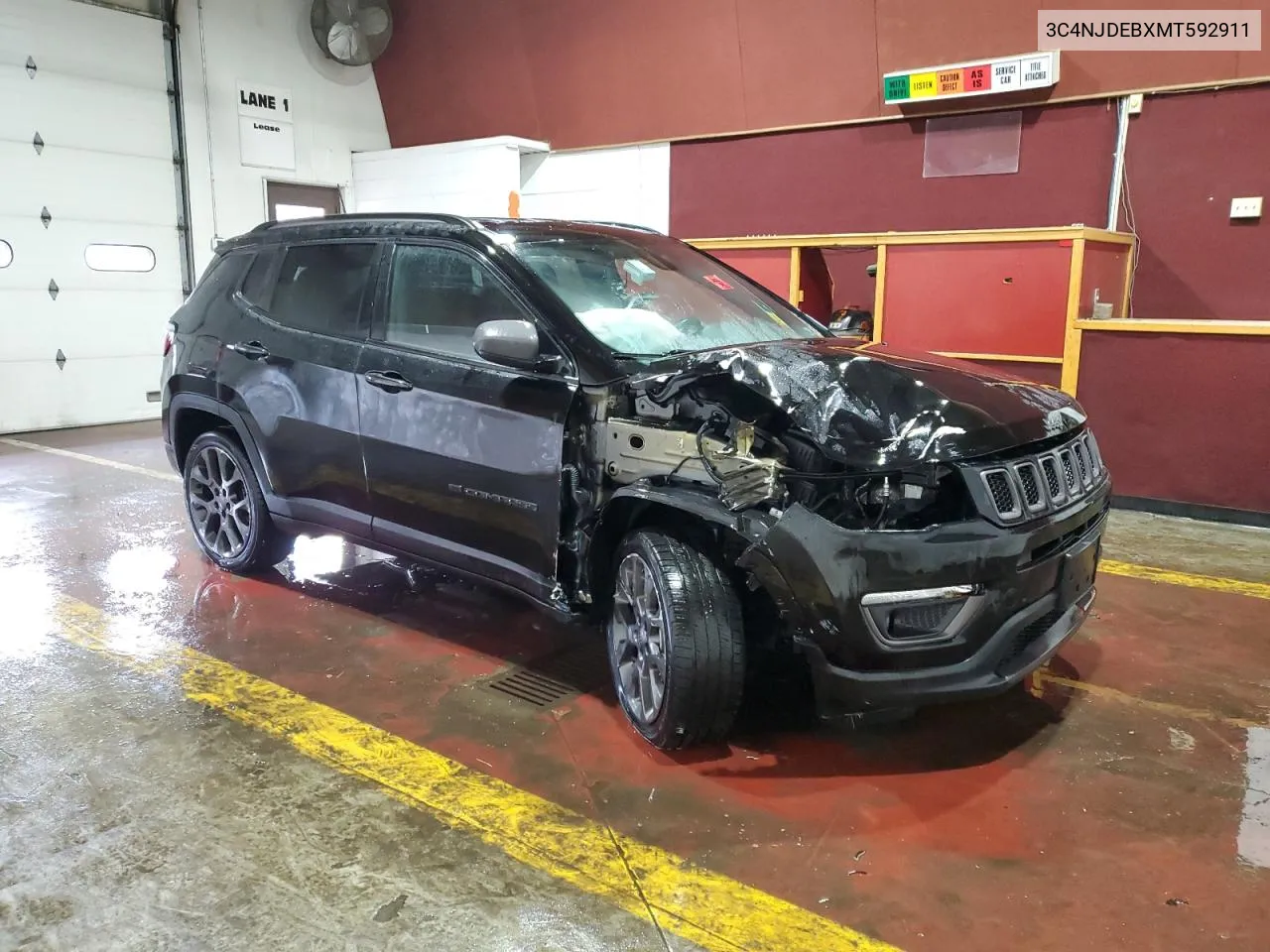 2021 Jeep Compass 80Th Edition VIN: 3C4NJDEBXMT592911 Lot: 72259364