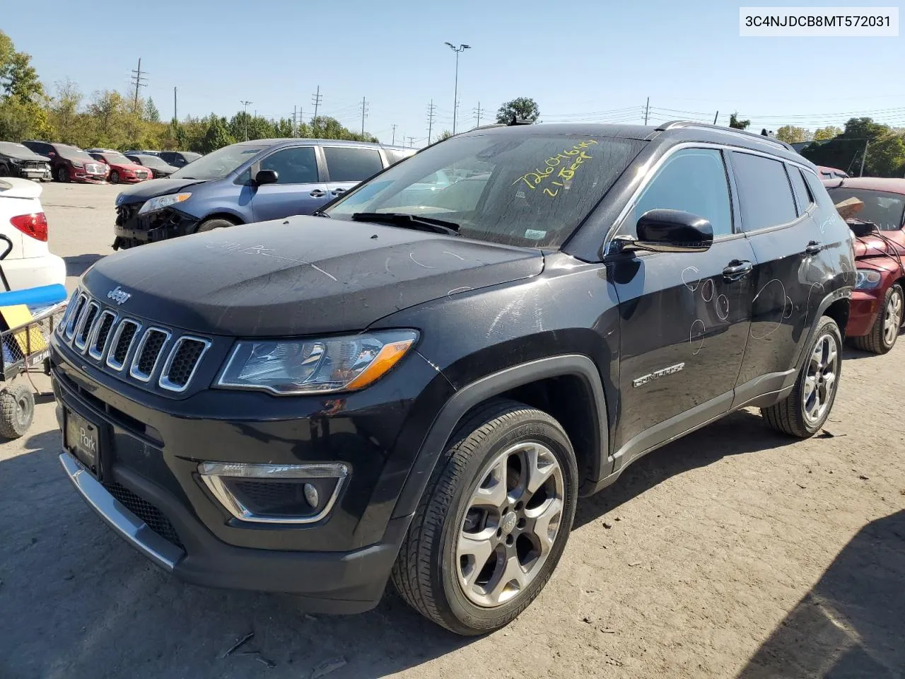 2021 Jeep Compass Limited VIN: 3C4NJDCB8MT572031 Lot: 72604644