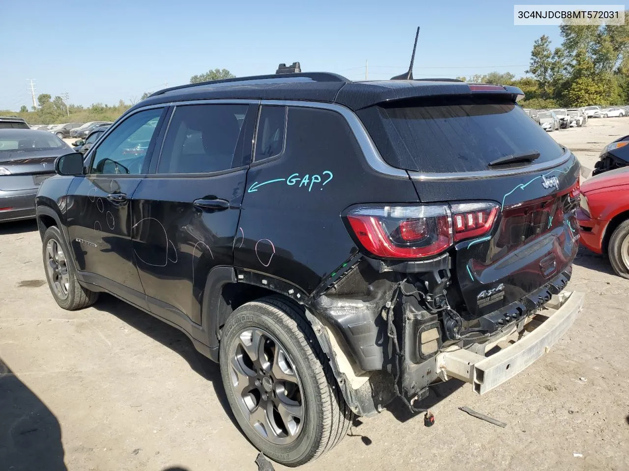 2021 Jeep Compass Limited VIN: 3C4NJDCB8MT572031 Lot: 72604644