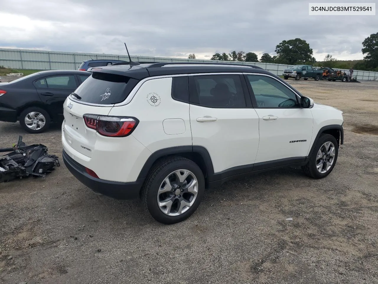 2021 Jeep Compass Limited VIN: 3C4NJDCB3MT529541 Lot: 72798184