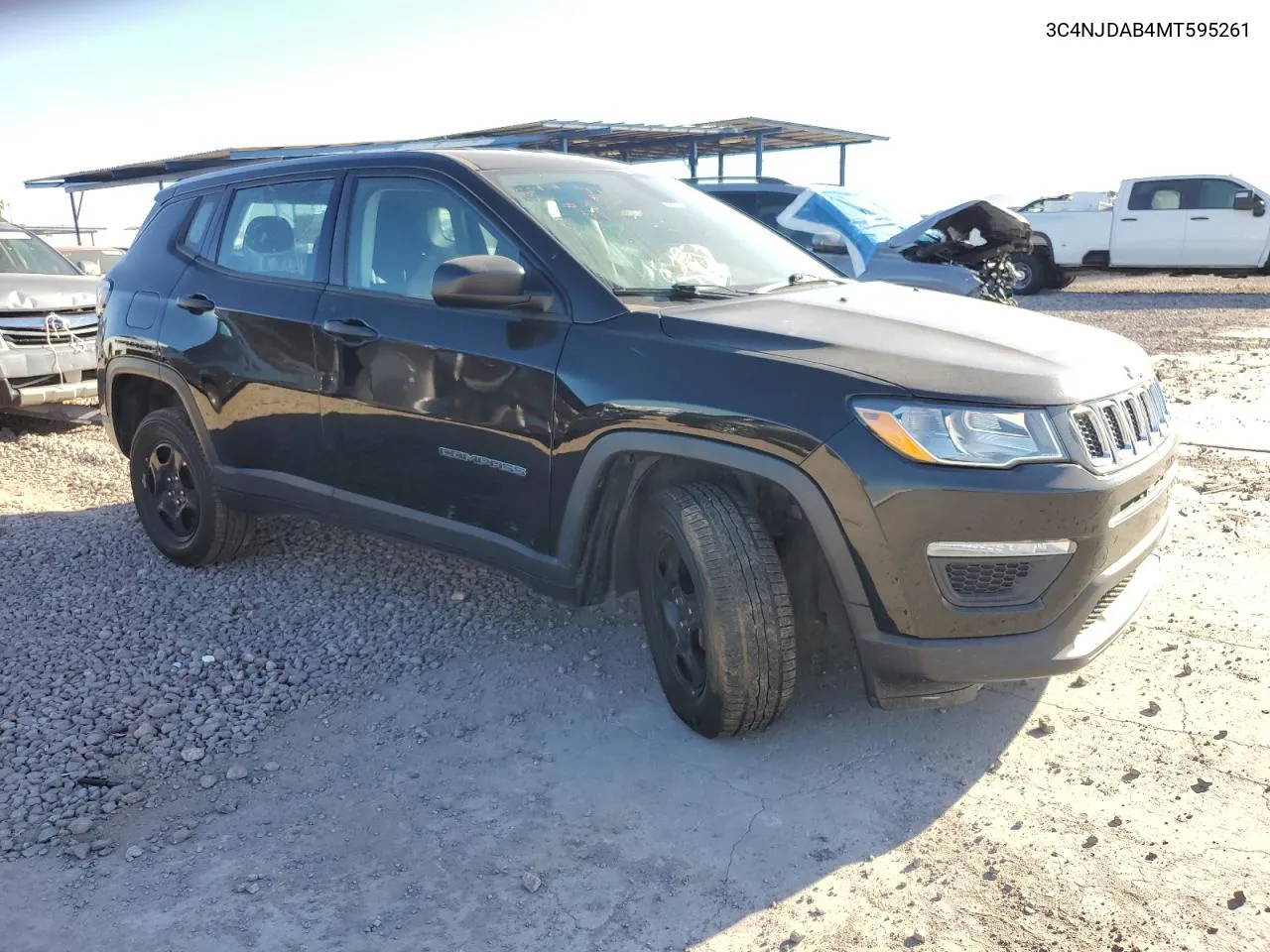 2021 Jeep Compass Sport VIN: 3C4NJDAB4MT595261 Lot: 72833034