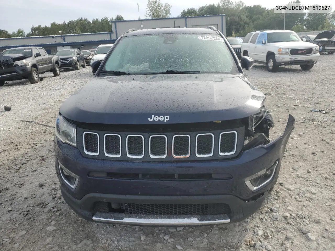 2021 Jeep Compass Limited VIN: 3C4NJDCB7MT519627 Lot: 72992364