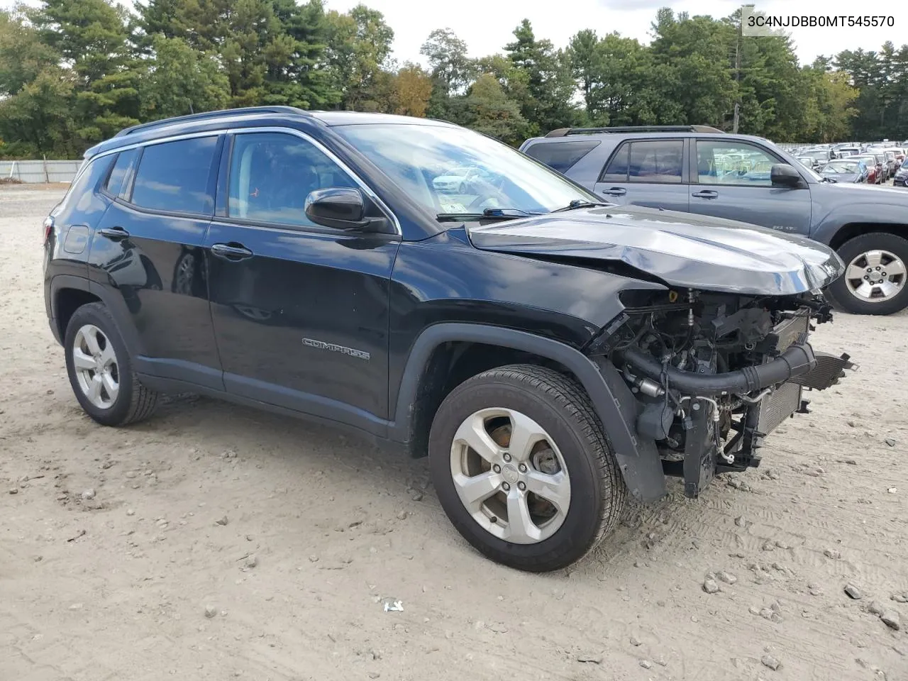 2021 Jeep Compass Latitude VIN: 3C4NJDBB0MT545570 Lot: 73469754