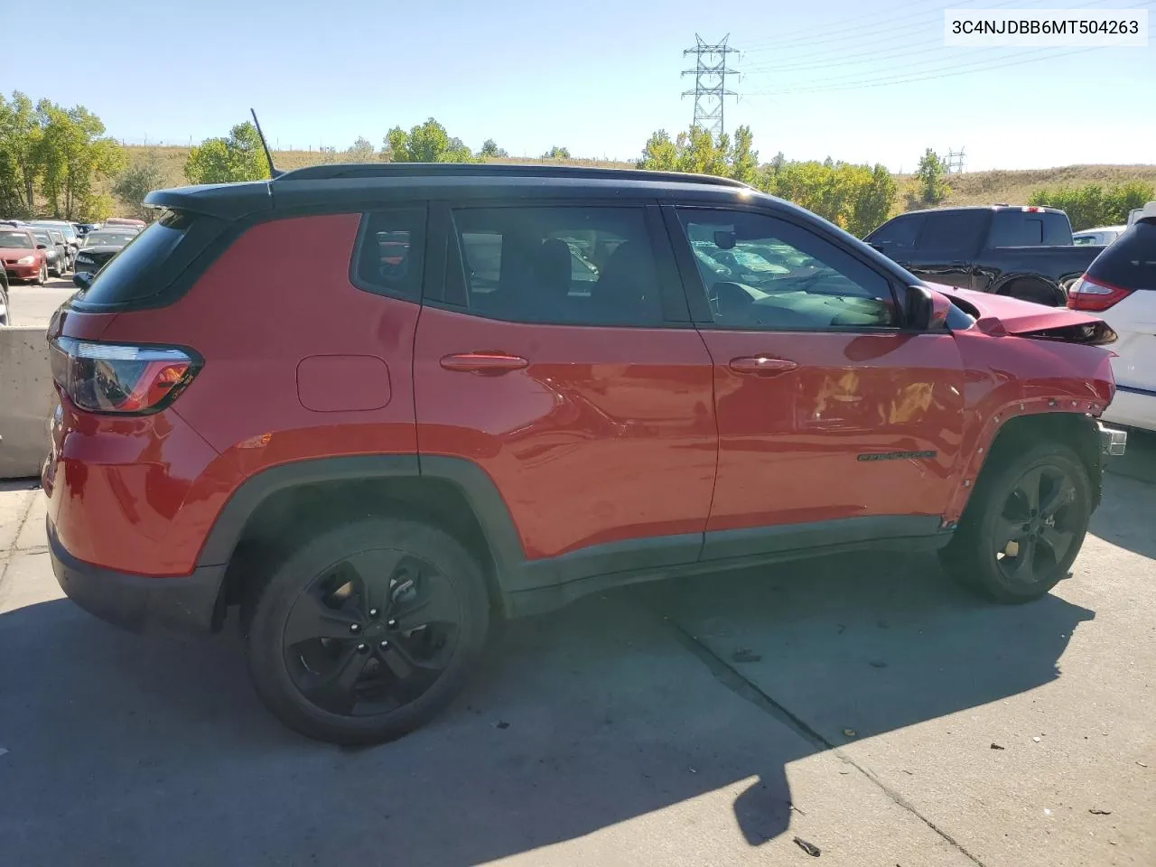 2021 Jeep Compass Latitude VIN: 3C4NJDBB6MT504263 Lot: 74002594