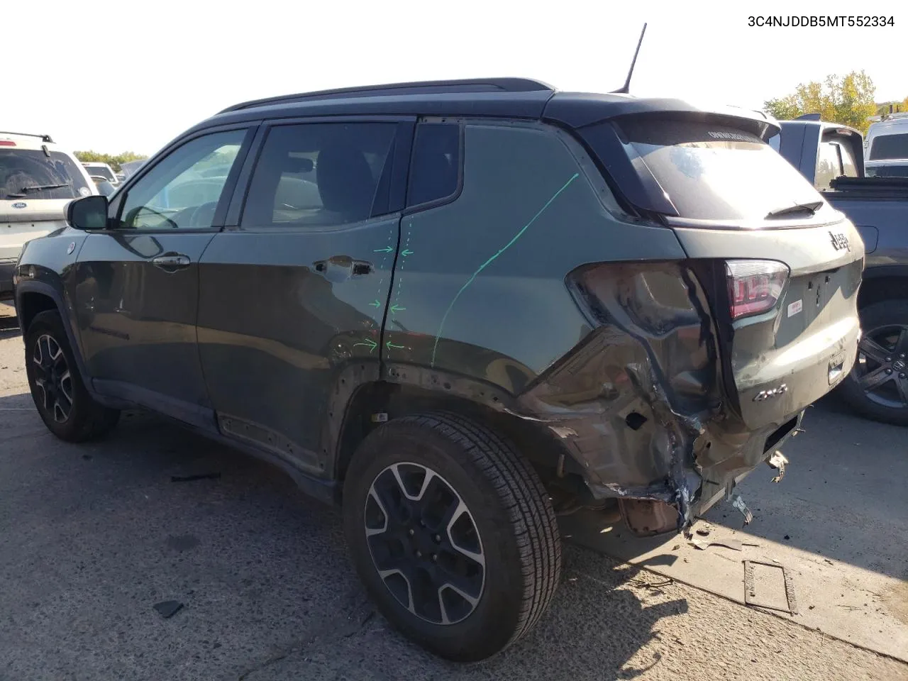 2021 Jeep Compass Trailhawk VIN: 3C4NJDDB5MT552334 Lot: 74581954