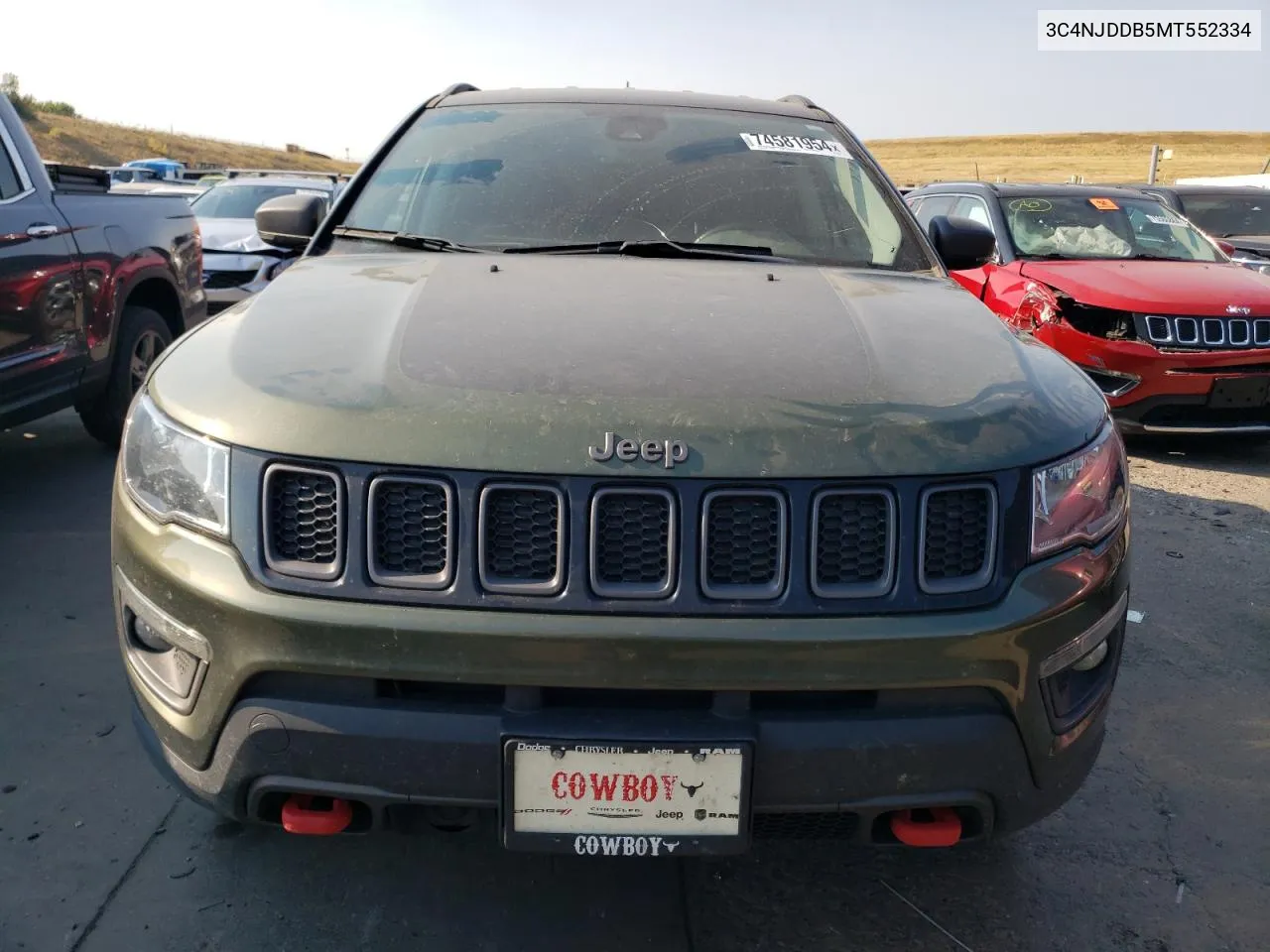 2021 Jeep Compass Trailhawk VIN: 3C4NJDDB5MT552334 Lot: 74581954