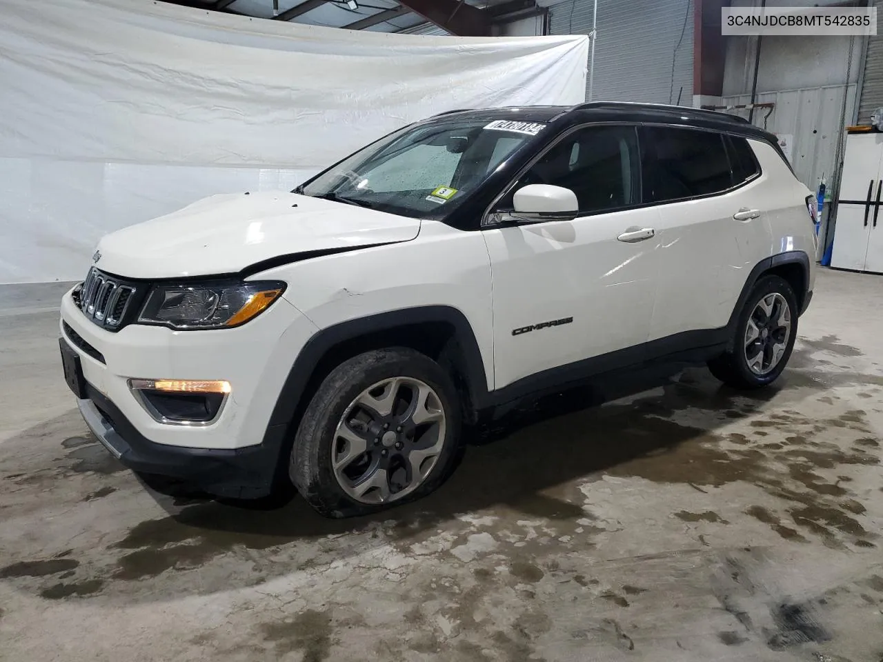 2021 Jeep Compass Limited VIN: 3C4NJDCB8MT542835 Lot: 74780184