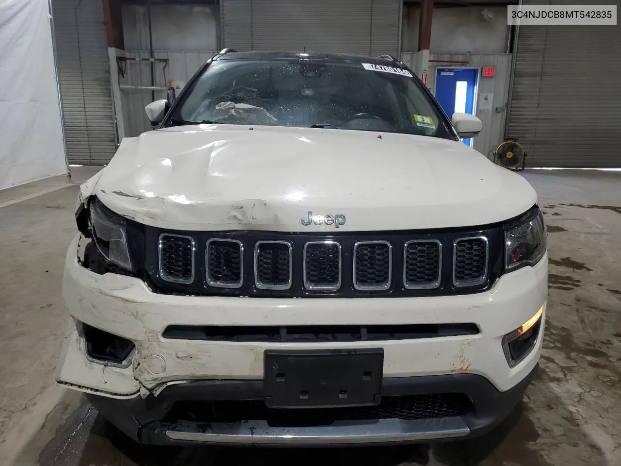 2021 Jeep Compass Limited VIN: 3C4NJDCB8MT542835 Lot: 74780184