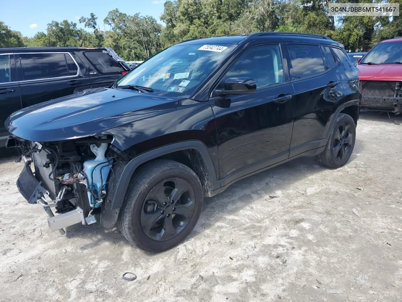 2021 Jeep Compass Latitude VIN: 3C4NJDBB6MT541667 Lot: 75342744