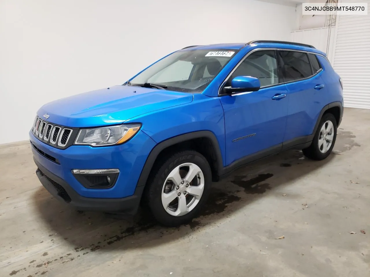 2021 Jeep Compass Latitude VIN: 3C4NJCBB9MT548770 Lot: 75873734