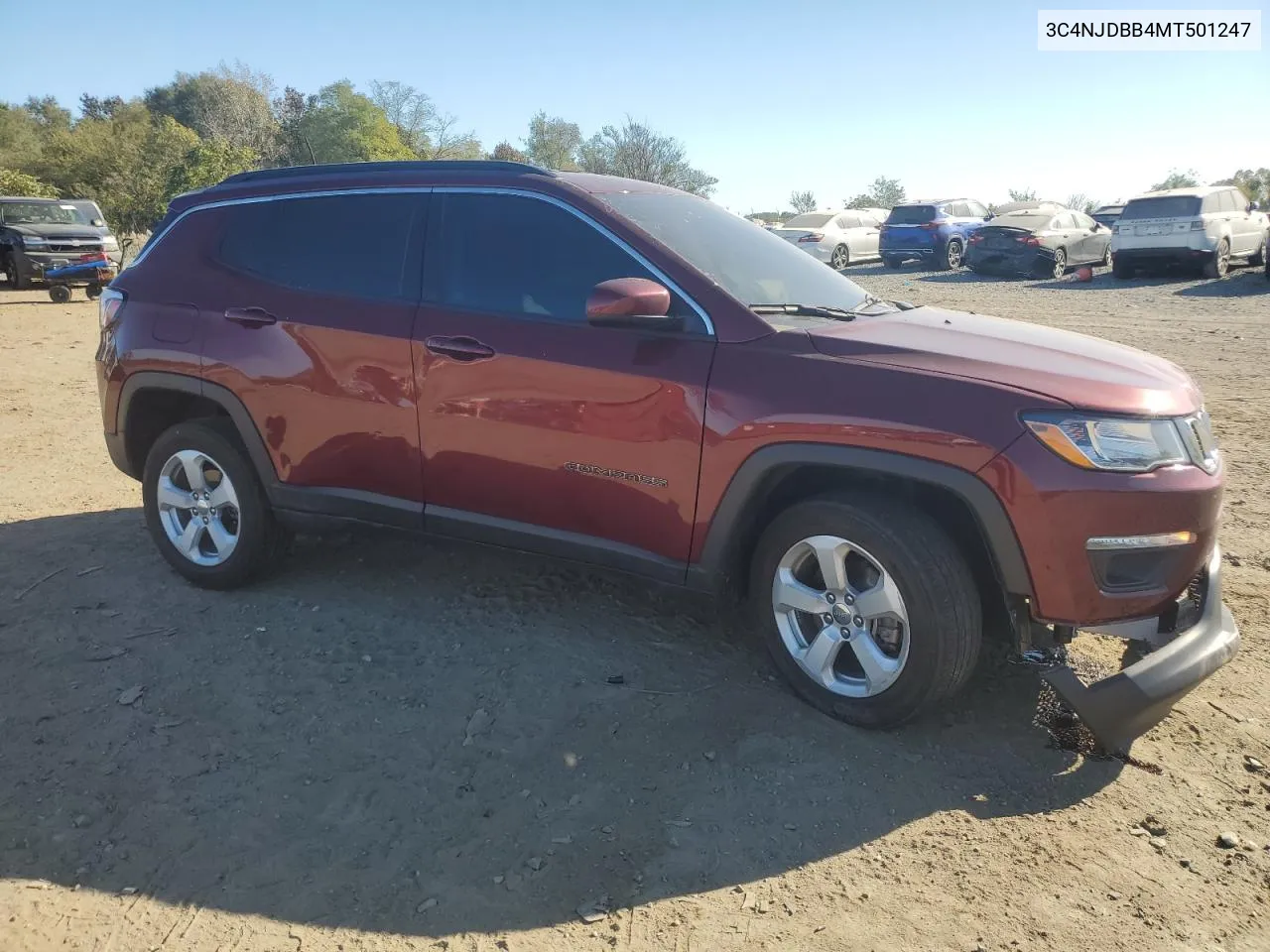 2021 Jeep Compass Latitude VIN: 3C4NJDBB4MT501247 Lot: 76285774