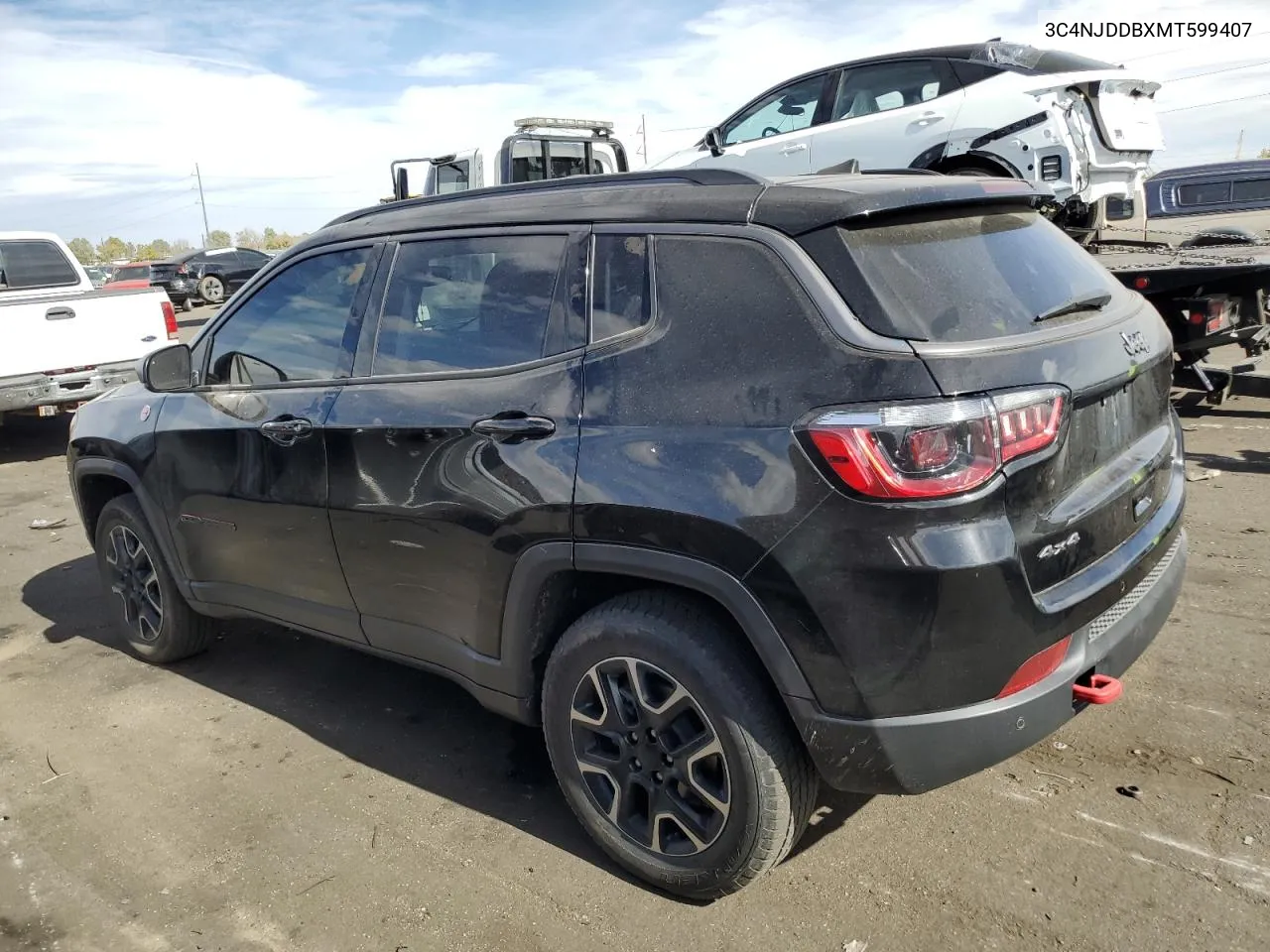 2021 Jeep Compass Trailhawk VIN: 3C4NJDDBXMT599407 Lot: 76299214