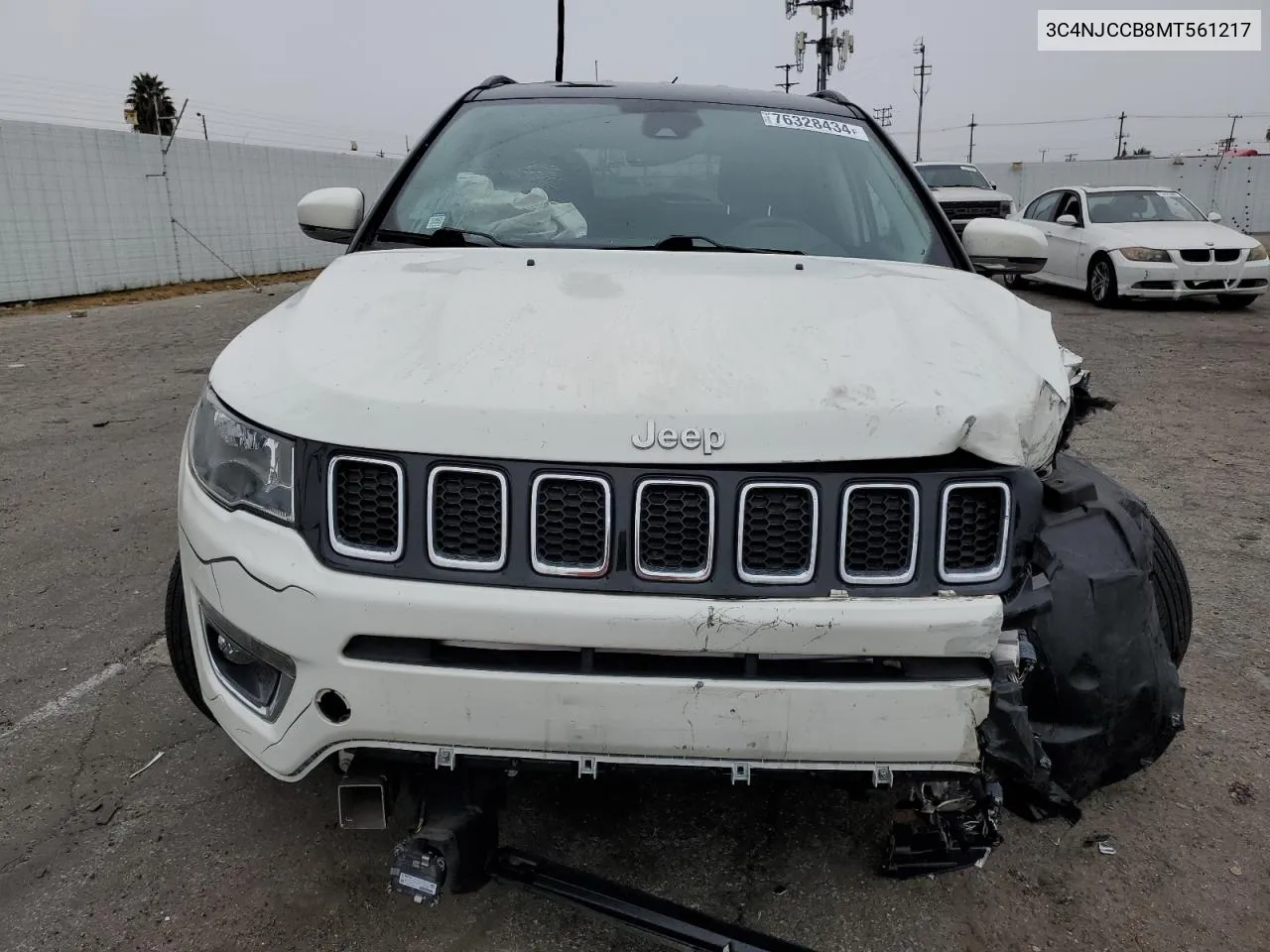 2021 Jeep Compass Limited VIN: 3C4NJCCB8MT561217 Lot: 76328434