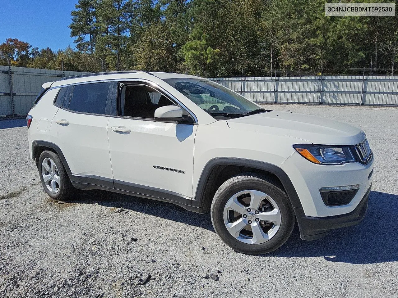 2021 Jeep Compass Latitude VIN: 3C4NJCBB0MT592530 Lot: 76749294