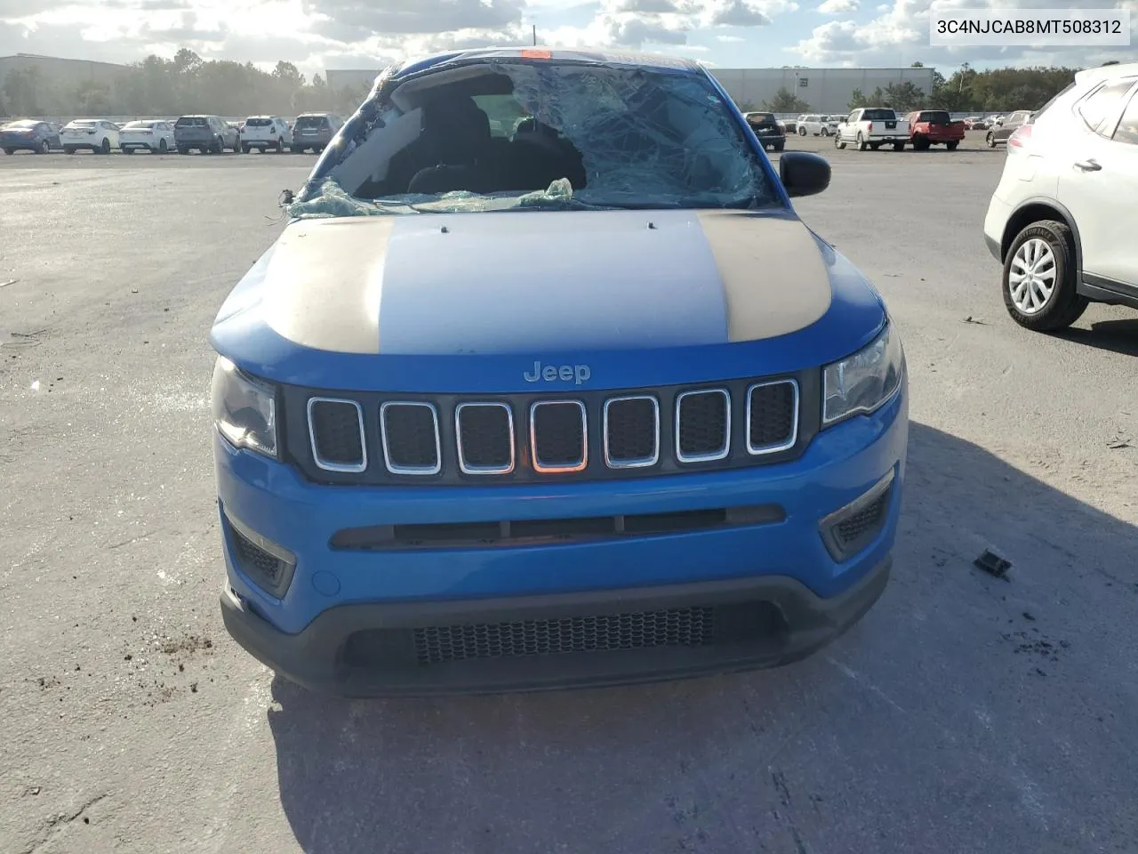 2021 Jeep Compass Sport VIN: 3C4NJCAB8MT508312 Lot: 76773824