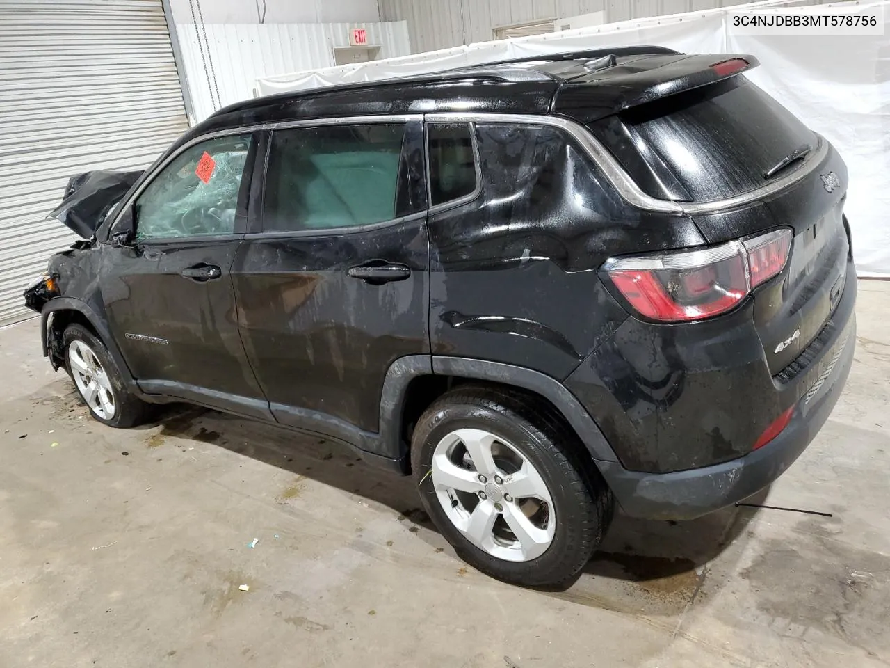 2021 Jeep Compass Latitude VIN: 3C4NJDBB3MT578756 Lot: 77758934