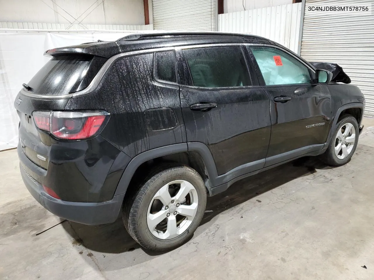 2021 Jeep Compass Latitude VIN: 3C4NJDBB3MT578756 Lot: 77758934