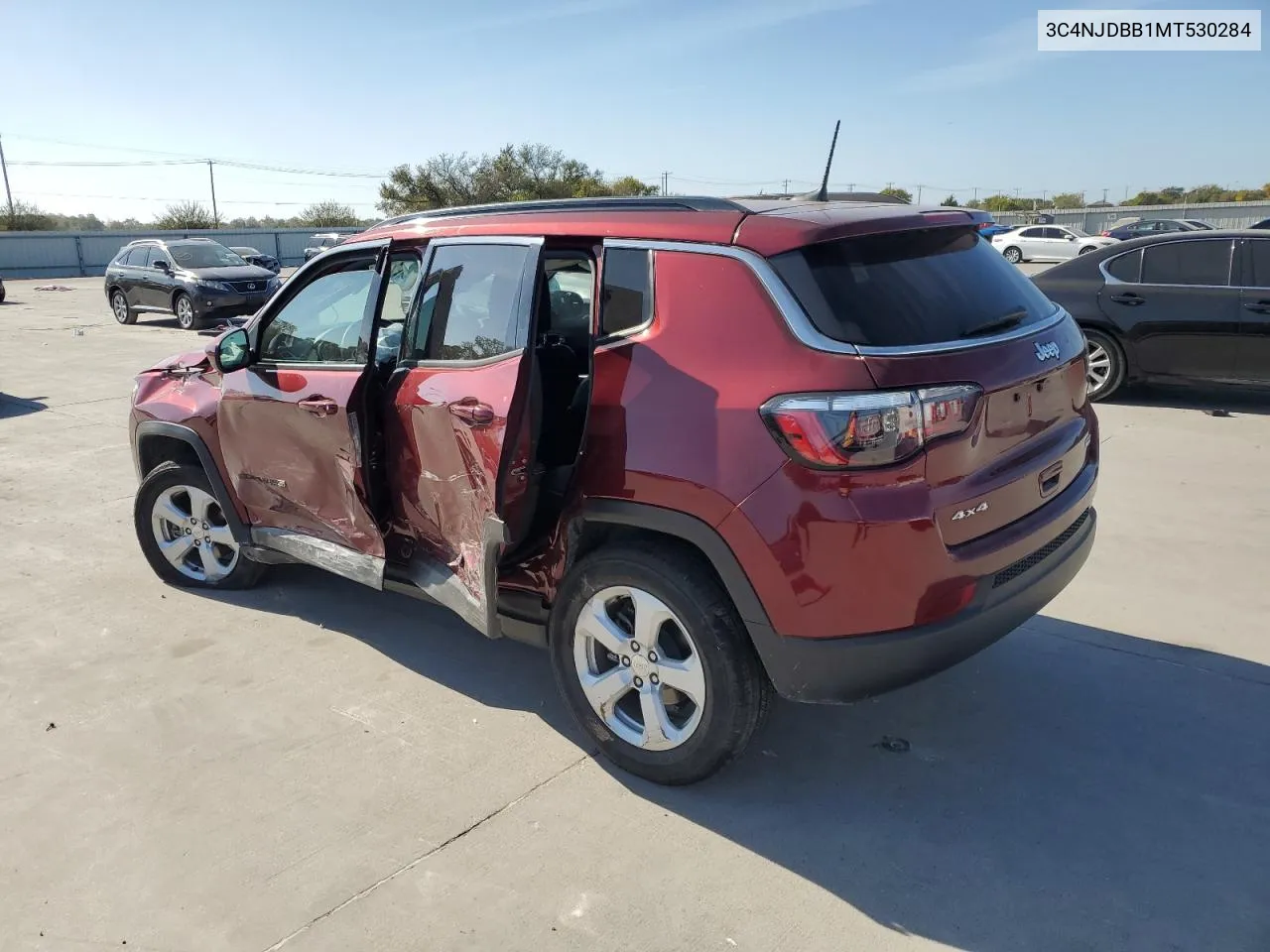 2021 Jeep Compass Latitude VIN: 3C4NJDBB1MT530284 Lot: 77760244