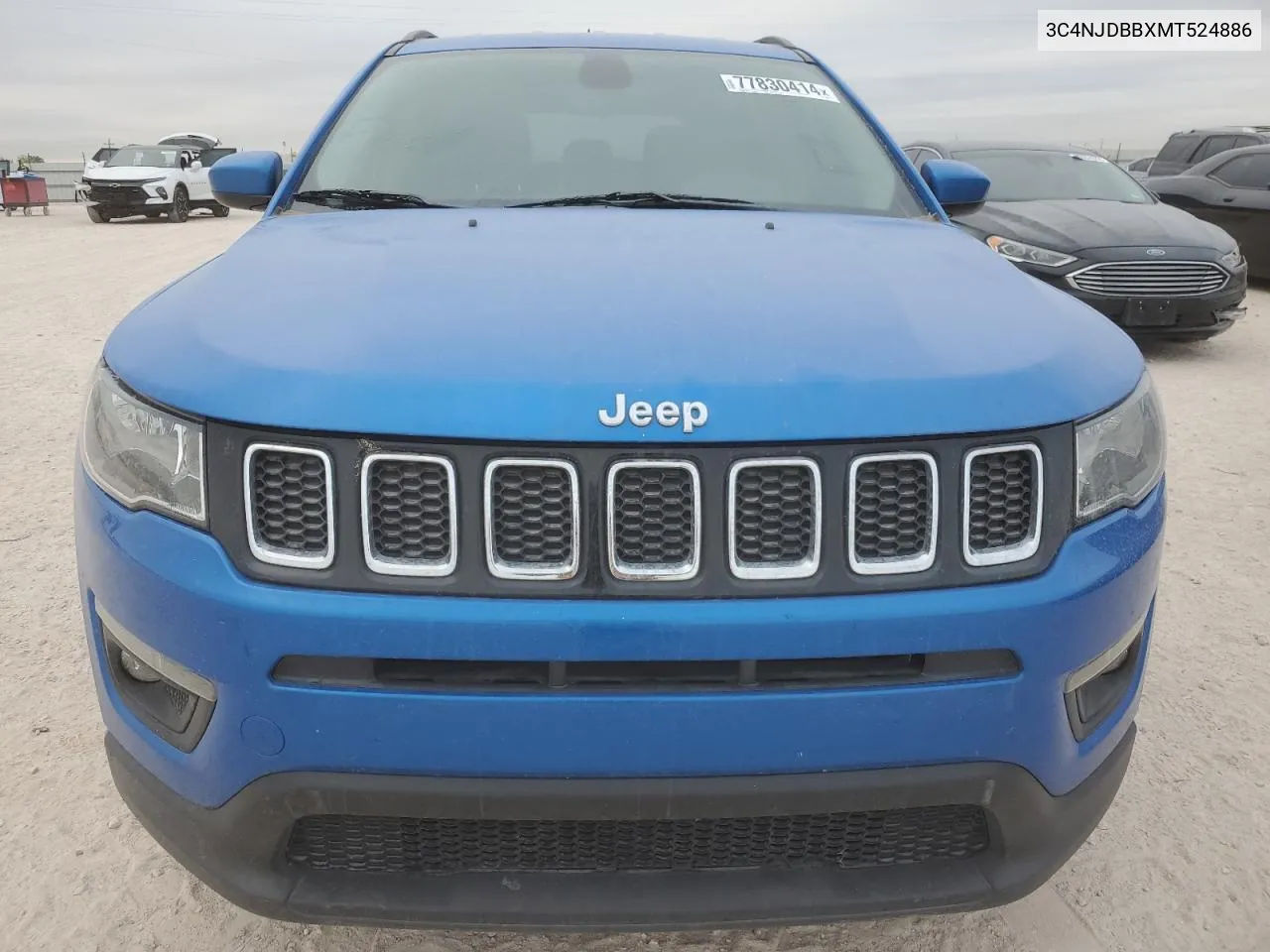 2021 Jeep Compass Latitude VIN: 3C4NJDBBXMT524886 Lot: 77830414