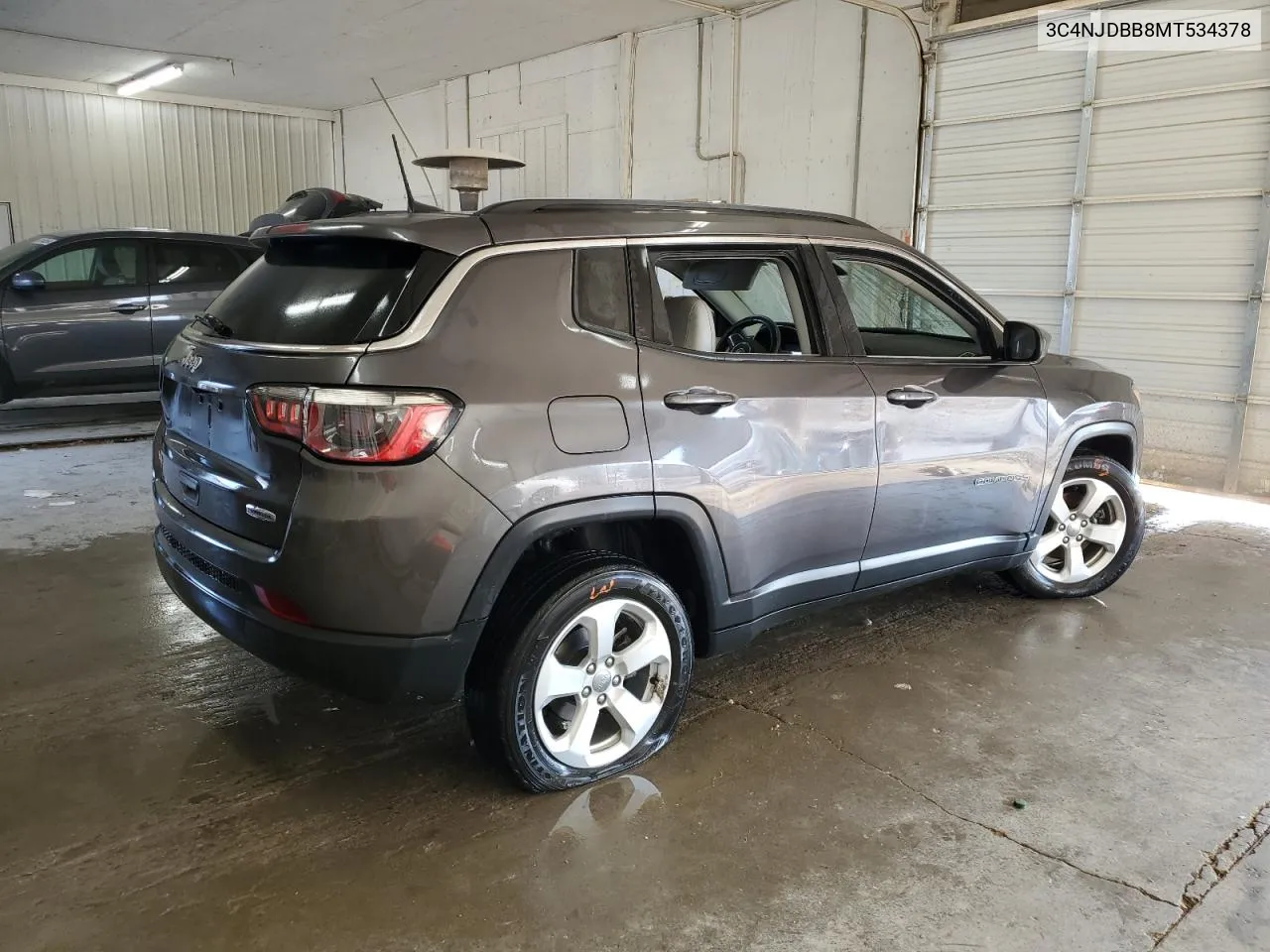 2021 Jeep Compass Latitude VIN: 3C4NJDBB8MT534378 Lot: 77901174