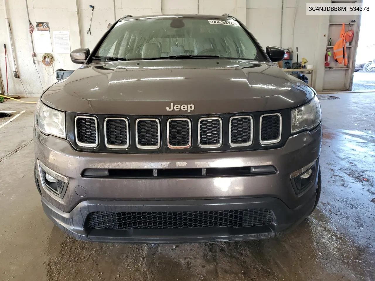 2021 Jeep Compass Latitude VIN: 3C4NJDBB8MT534378 Lot: 77901174