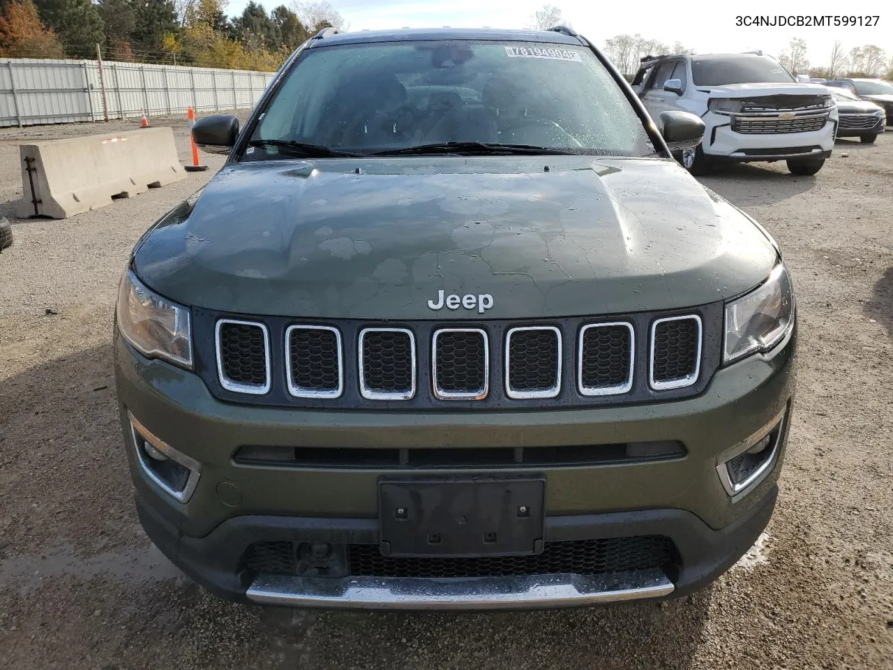 2021 Jeep Compass Limited VIN: 3C4NJDCB2MT599127 Lot: 78194904