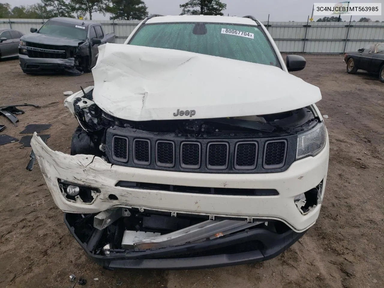 2021 Jeep Compass 80Th Edition VIN: 3C4NJCEB1MT563985 Lot: 80067704