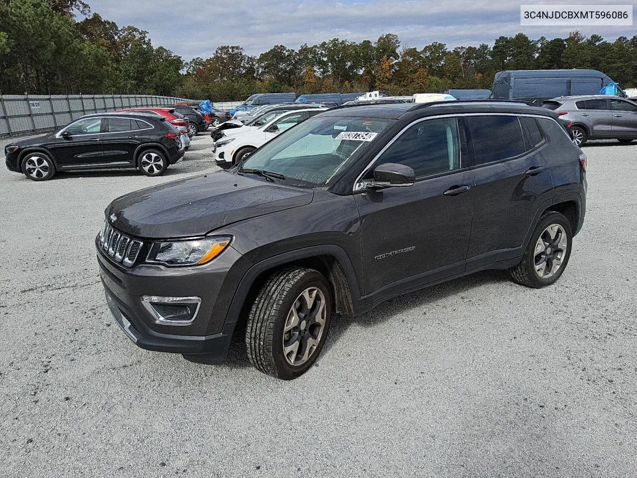 2021 Jeep Compass Limited VIN: 3C4NJDCBXMT596086 Lot: 80387354