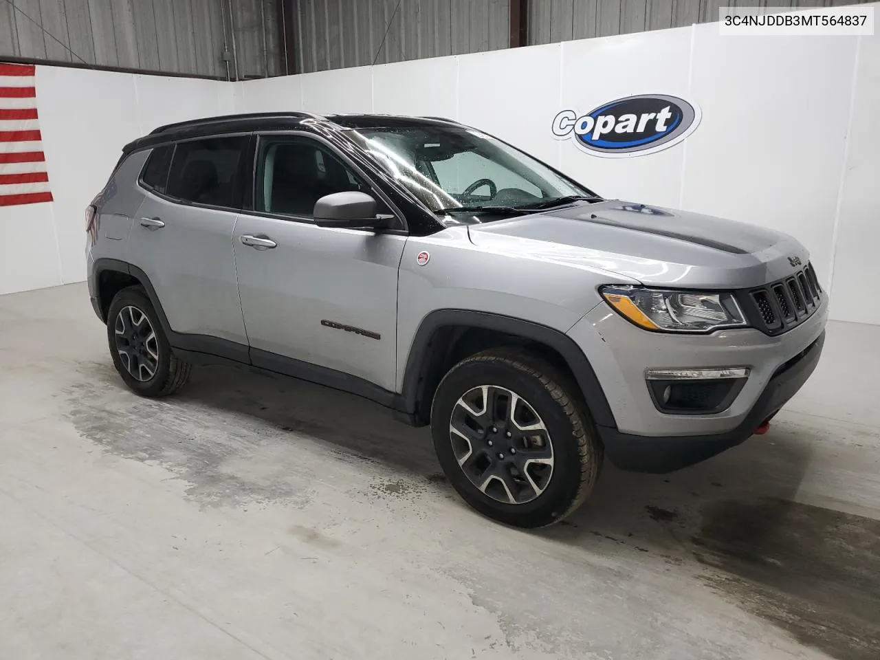 2021 Jeep Compass Trailhawk VIN: 3C4NJDDB3MT564837 Lot: 80434844