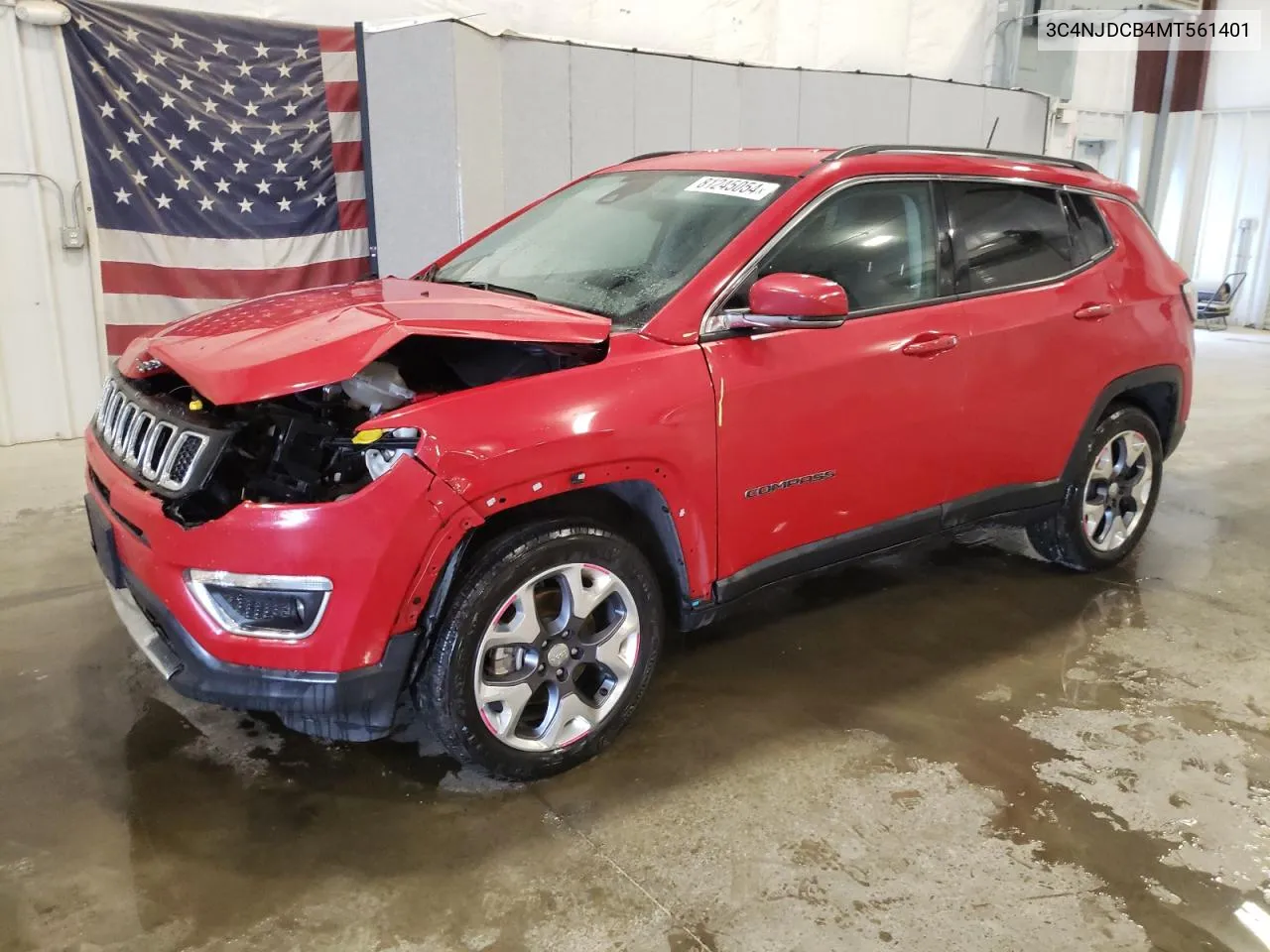 2021 Jeep Compass Limited VIN: 3C4NJDCB4MT561401 Lot: 81245054