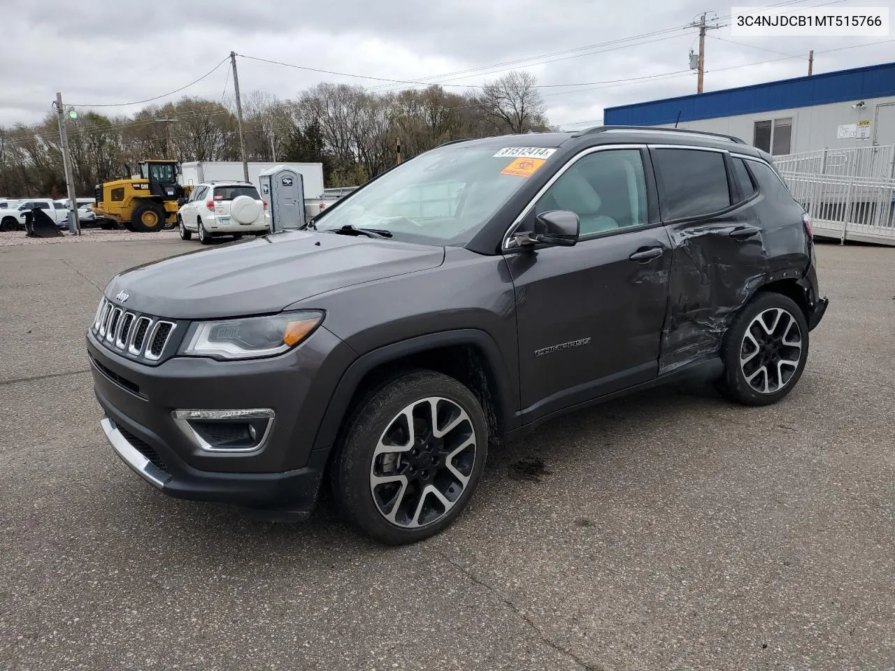 2021 Jeep Compass Limited VIN: 3C4NJDCB1MT515766 Lot: 81512414